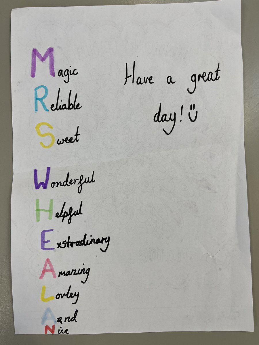 mrs_whelan's tweet photo. Thank you for making me smile today! #considerate #valueoftheterm @stokenchurchps https://t.co/blgpu1TArd