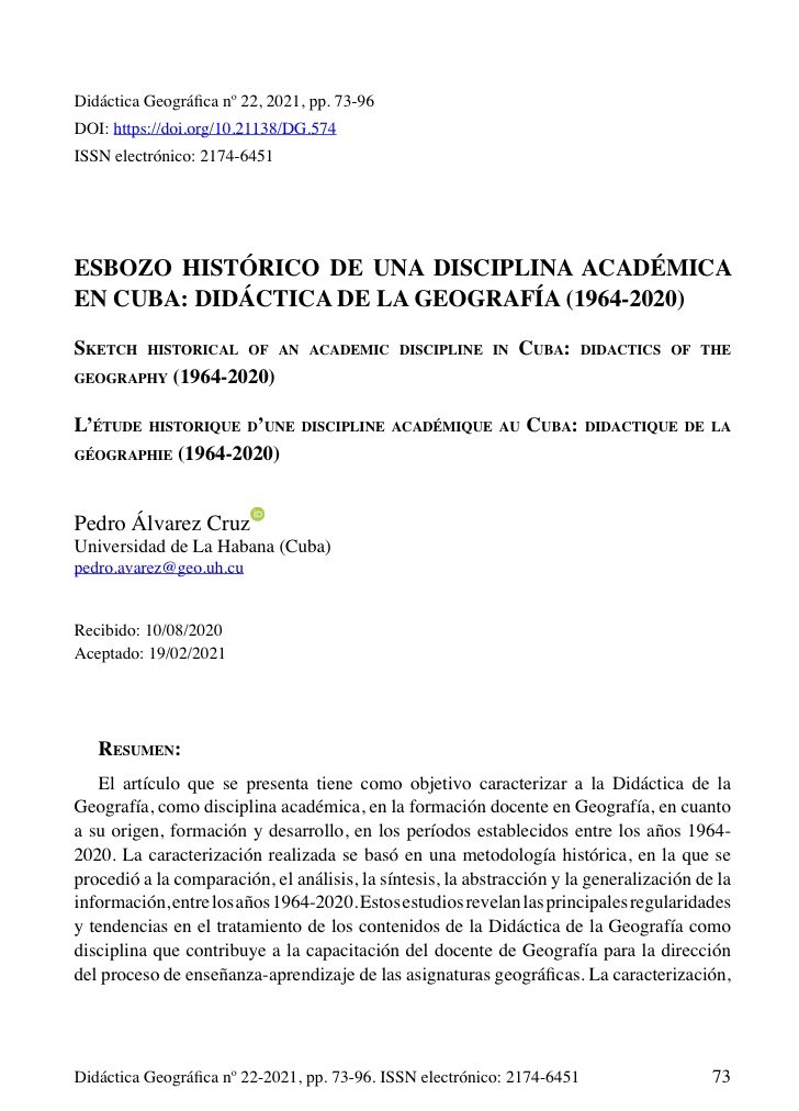 Revista Didáctica Geográfica tweet media