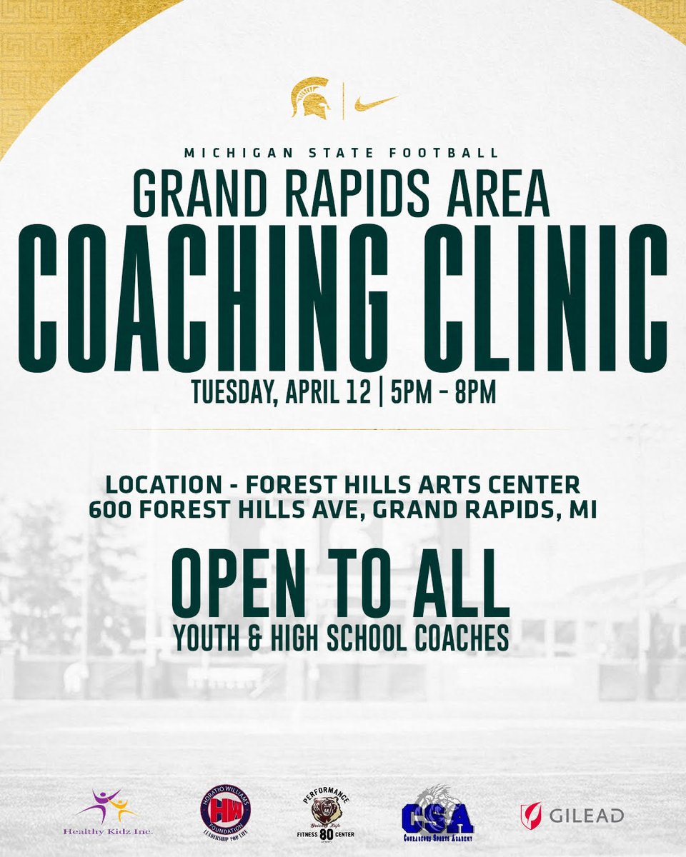 Free Clinic.  There will be no walk-ups. Email  wilcher3@msu.edu to register.