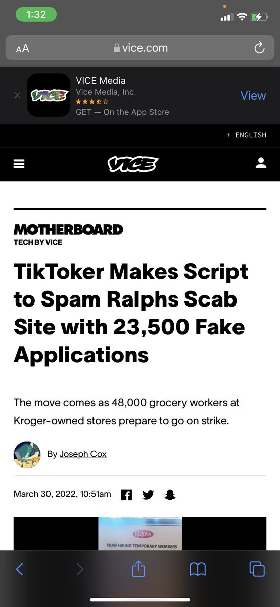 SeanDaBlack's tweet image. And finally we are doing the same thing for Ralph’s with currently over 23k applications sent in less than 2 days