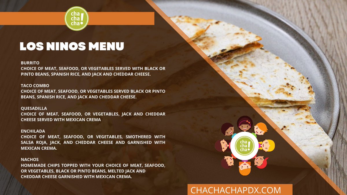 We're a #local #family business feeding #families! Check out our los ninos menu for the little ones. #burrito #taco #quesadilla #enchilada #nachos #kids #children #kidsmenu #feedingfamilies #locallyowned #Mexicanfood #ninos