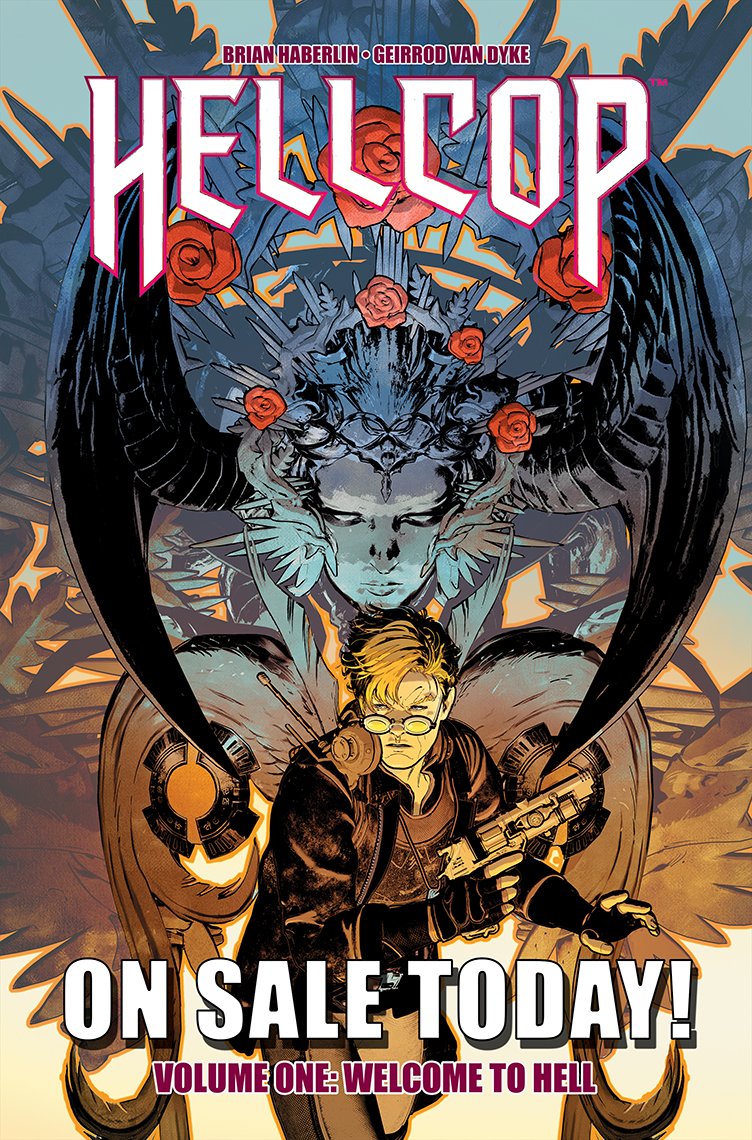 AnomalyWorld's tweet photo. The HELLCOP trade is in stores TODAY! If you couldn't find one of our many super cool variants, don't fear: they're all collected in here https://t.co/78V01AXQ2k