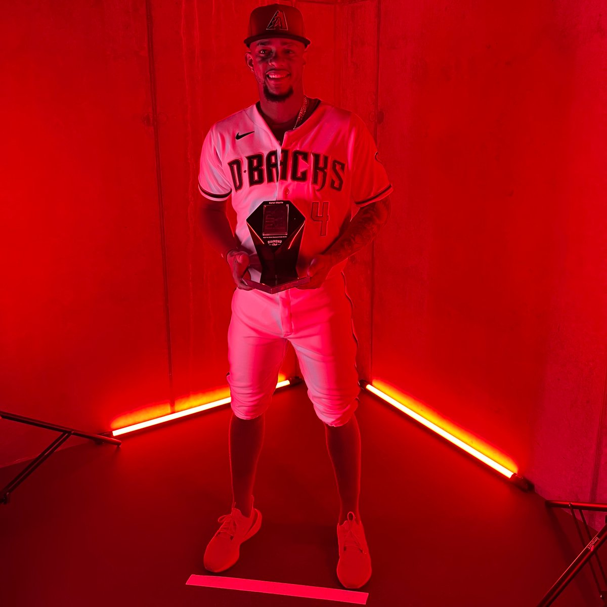 Dbacks's tweet photo. The good news keeps coming for @ketel_marte4! Congrats on making @MLBTheShow's #22DiamondClub. 🥳 #MLBTheShow https://t.co/2AtnaWLxPk
