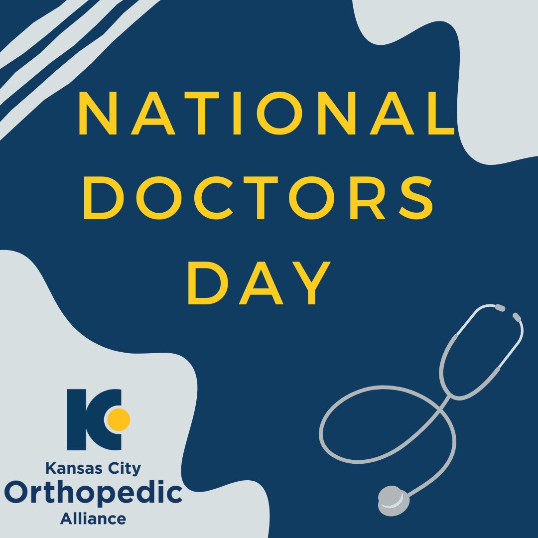 ApexOrthoKC's tweet photo. Today we celebrate and recognize our physicians and all of our team members that support them in their mission to deliver unparalleled care to the patients we’re fortunate to serve.  Happy National Doctors Day! #KCOA #doctorsday https://t.co/b9GXB24iWv