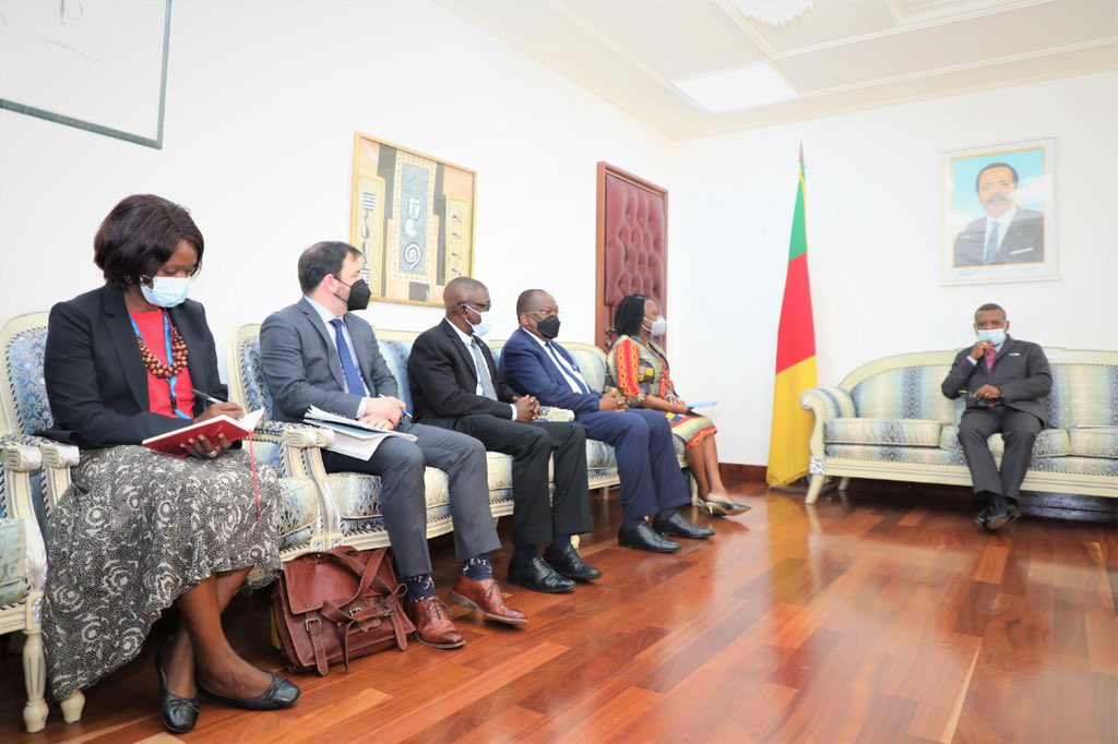 pobee_martha's tweet photo. In Yaoundé with @LouncenyFall, we reiterated the #UN commitment to strengthening the partnership with Cameroon on national peacebuilding and regional security issues. @UNDPPA @UNPeacekeeping https://t.co/DG6jnyFgOV