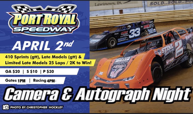 All times for Saturday, April 2nd, are moving up 2 hours! 

Gates-1pm 
 Racing/4pm!

This weekend will also be 1$ hot dog night!

Finally, the winner of Saturday’s super late model feature will earn a guaranteed starting spot in the April 10th, <a href="/lucasdirt/">#𝗟𝘂𝗰𝗮𝘀𝗗𝗶𝗿𝘁 🏁</a> feature event!