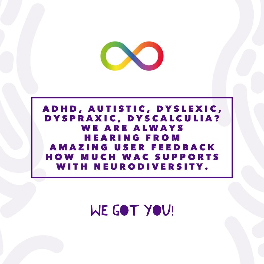Here's something you didn't know...
Our Founder is Dyslexic &amp; I (the Social Media Manager) have ADHD - We love thinking differently! 💜

#Neurodiverse #Neurodiversity #ADHD #ADD #Autism #Aspergers #Dyslexia #Dyspraxia #Dyscalulia #ThinkDifferent #Neurodivergent