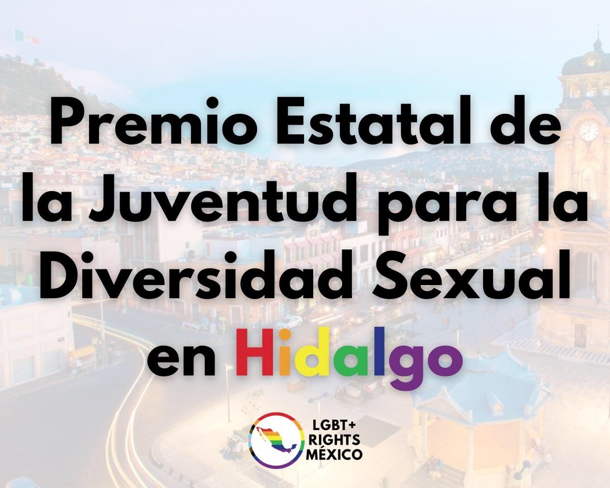En #Hidalgo luchamos por el reconocimiento y la visibilidad de nuestra comunidad 🏳️‍🌈.

A través del Premio Estatal de la Juventud nos aseguramos de fomentar la diversidad sexual y sus derechos. 

@AngelTenorio_c 
<a href="/AnaRodriguezMX/">Ana Edith Rg</a> 

 #LeyDeVisibilidadParalasJuventudesDiversas