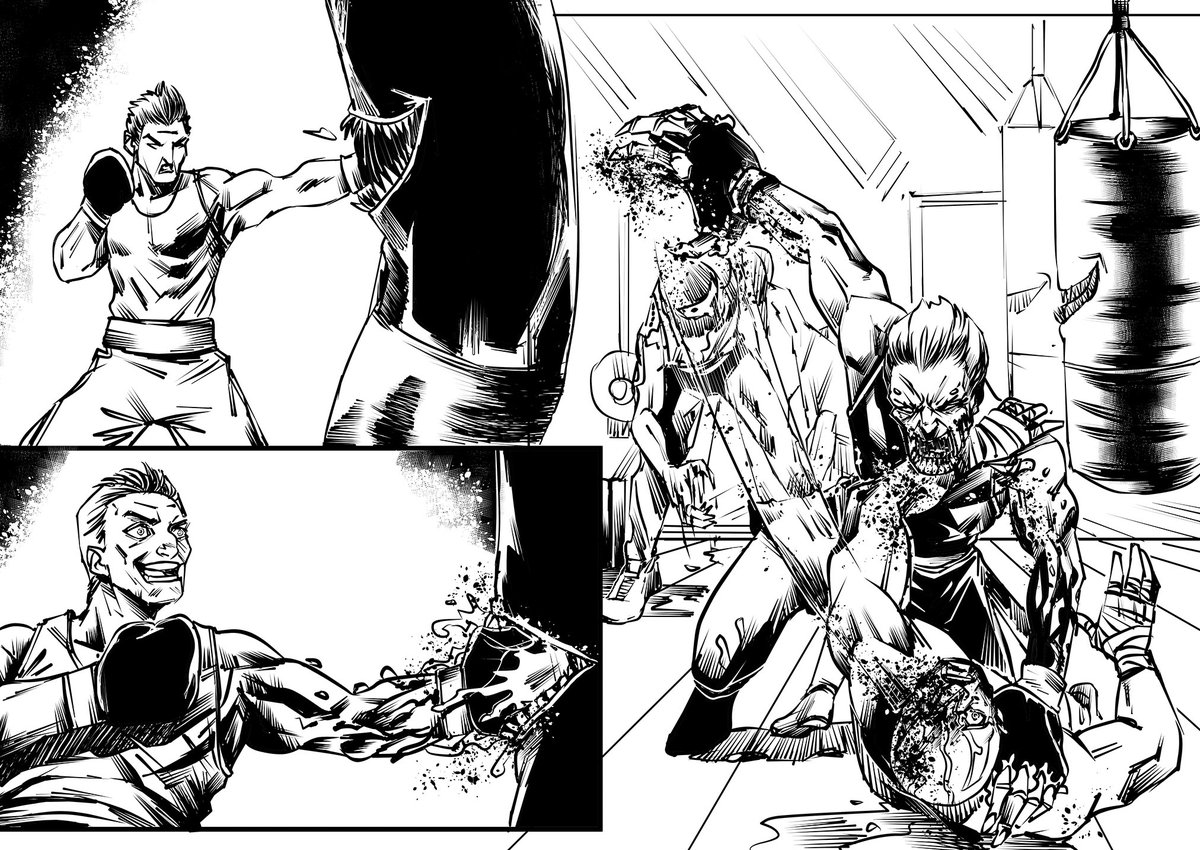 Pratama34D's tweet photo. some of inking for comic page ... https://t.co/kUia0MNaYU