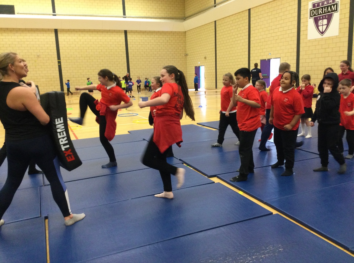 HARROWGATEPE's tweet photo. We have had an amazing afternoon at the School Games active schools Festival. We had martial arts, parachute games, hoopstarz and agility activities. #harrowgateacademy #harrowgatepe https://t.co/XtTgYLHZrv
