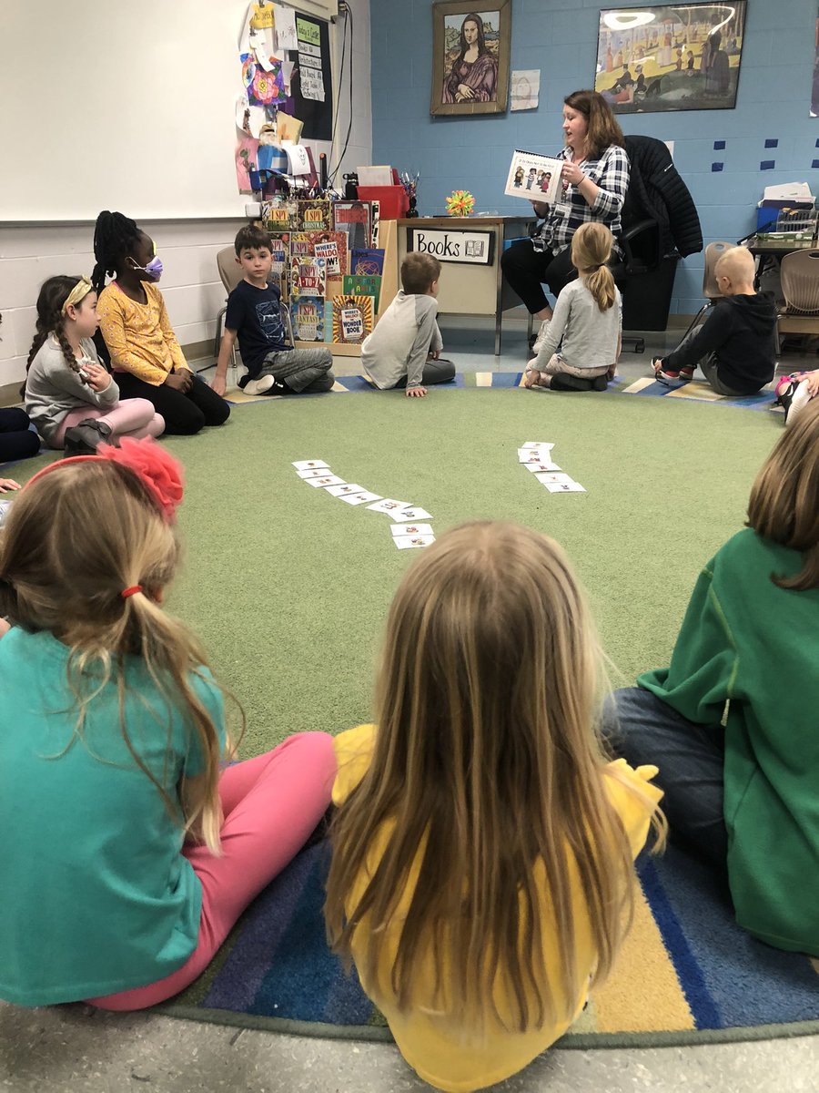Mrs_NJimenez's tweet image. Students learning in SEL about patience by reading a story “It’s ok not to be first.” Important skills for our ECS students. #WEareLakota #buildingpatience #andunderstanding @MrsU_1stGrade