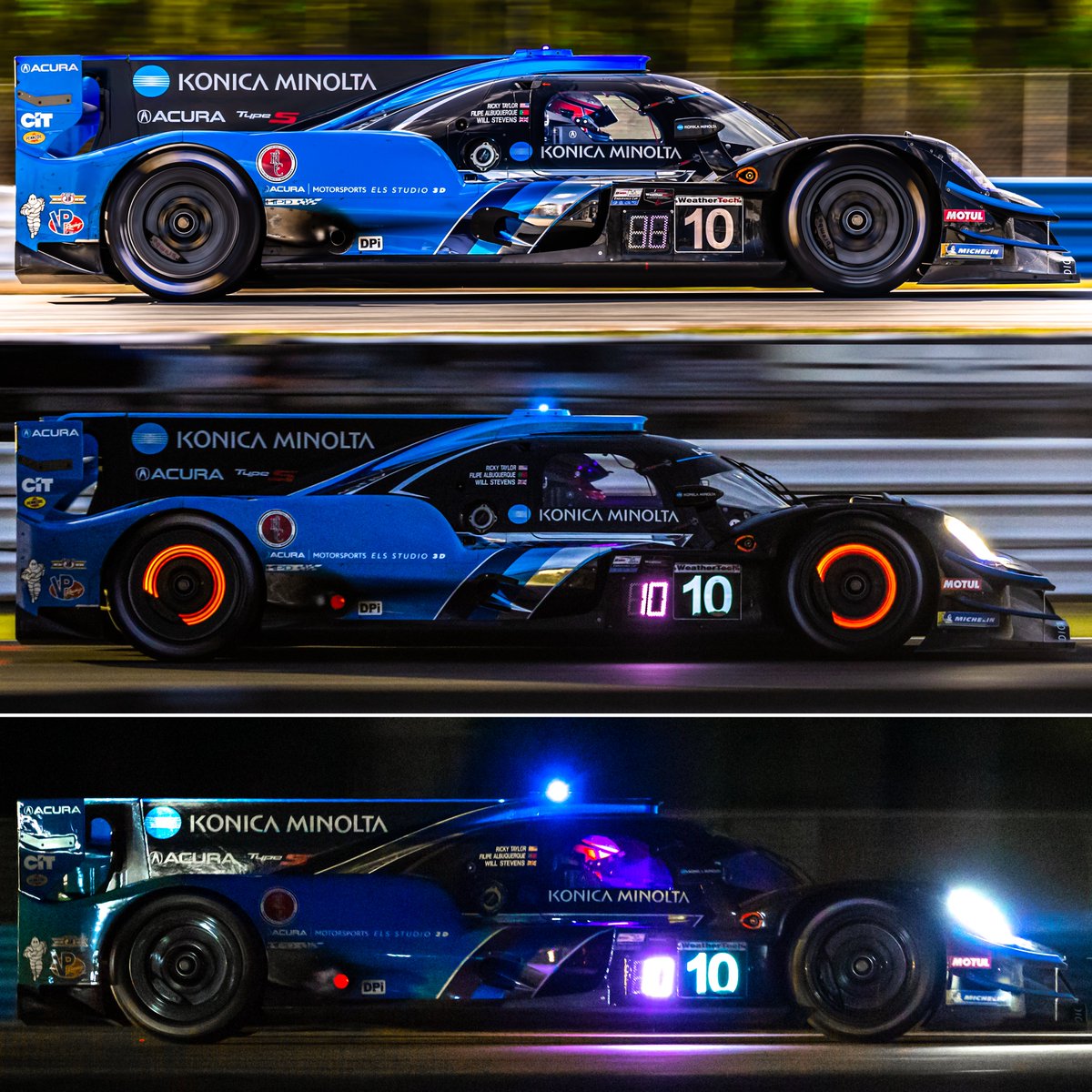 Three tastes of the #sebring12 - Day/Dusk/Night - with @WayneTaylorRcng / <a href="/KonicaMinoltaUS/">Konica Minolta US</a>