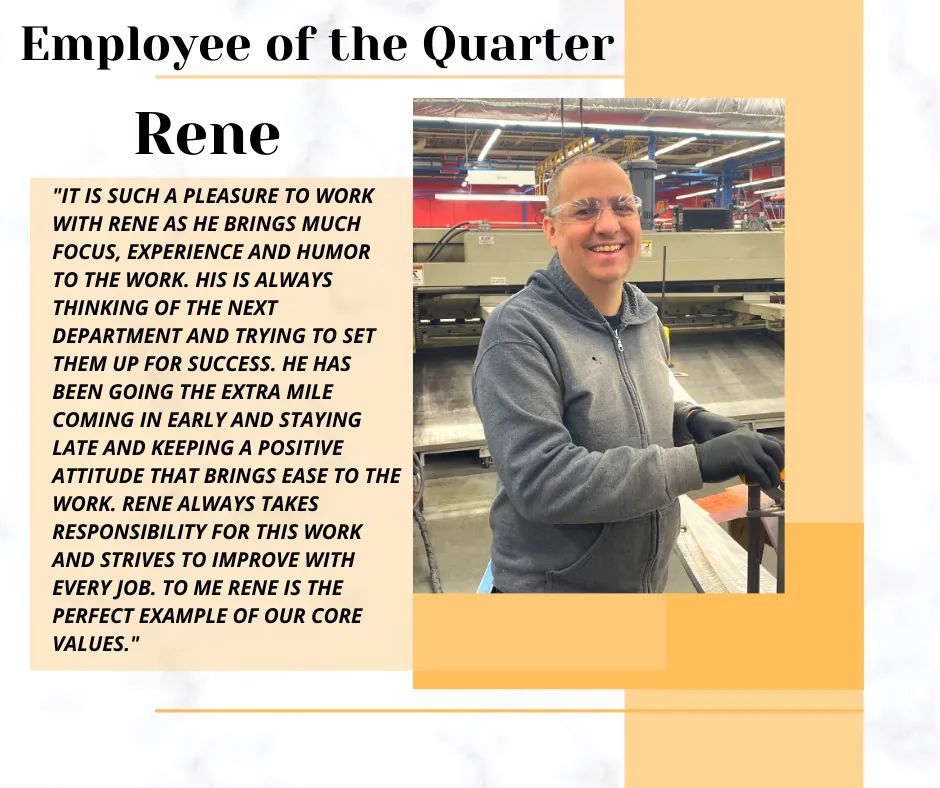 Congratulations to Rene for being our Employee of the Quarter! 

#employeeofthequarter #recognition #outstanding #hardworker #dedication #congratulations #teampoyant