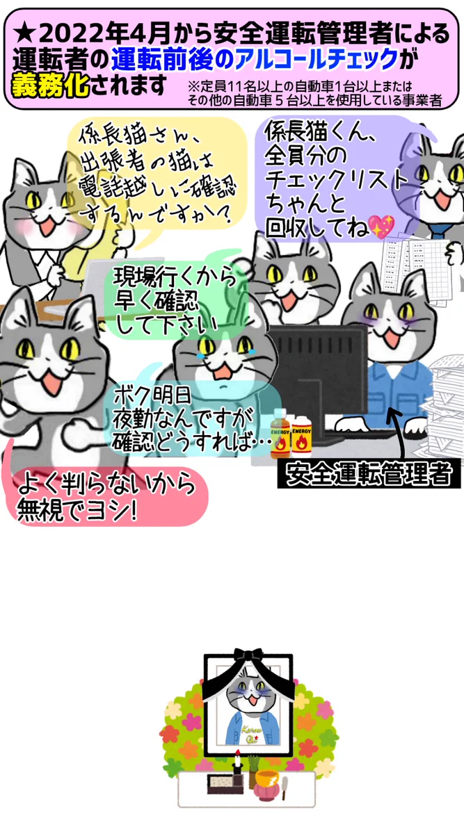 4月1日から始まるアルコールチェック義務化によって？地獄絵図が予想されるwww