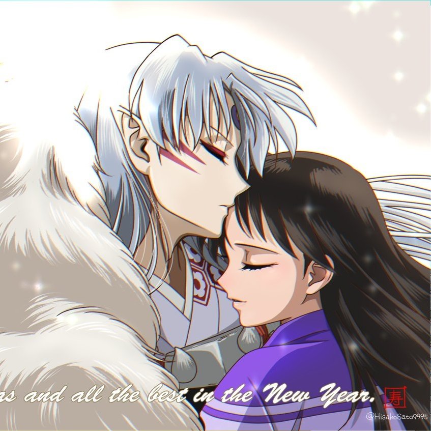 princesessh's tweet photo. SessRin in Hisako Sato's artworks will forever be my favourite depiction of them 🤍 I still want to believe that they were exactly like this in their honey moon phase (that Sunrise did not show us 🥲) https://t.co/DxiJANOIEj