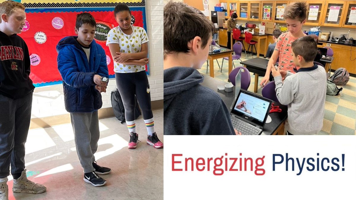 Sixth graders in Megan Roth-Ueno and Christina Carlson’s science class built cotton ball launchers to help visualize the difference between potential and kinetic energy. #PortJeffProud
