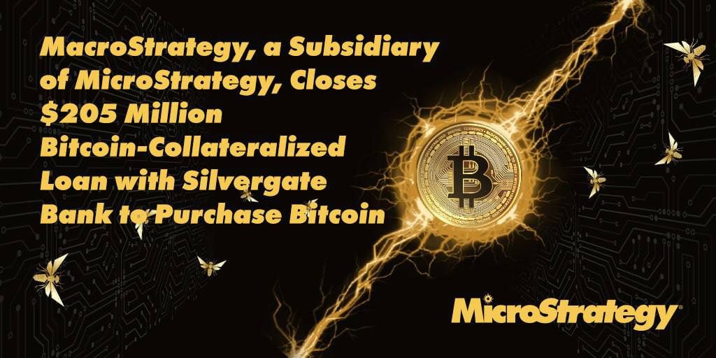 magdel11207's tweet photo. 💸MicroStrategy (Subsidiary of MicroStrategy) Raises $205M Loan Backed by BTC and Buys BTC #Bitcoin #USDT #Coinbase @elonmusk https://t.co/MdLnBglfzc