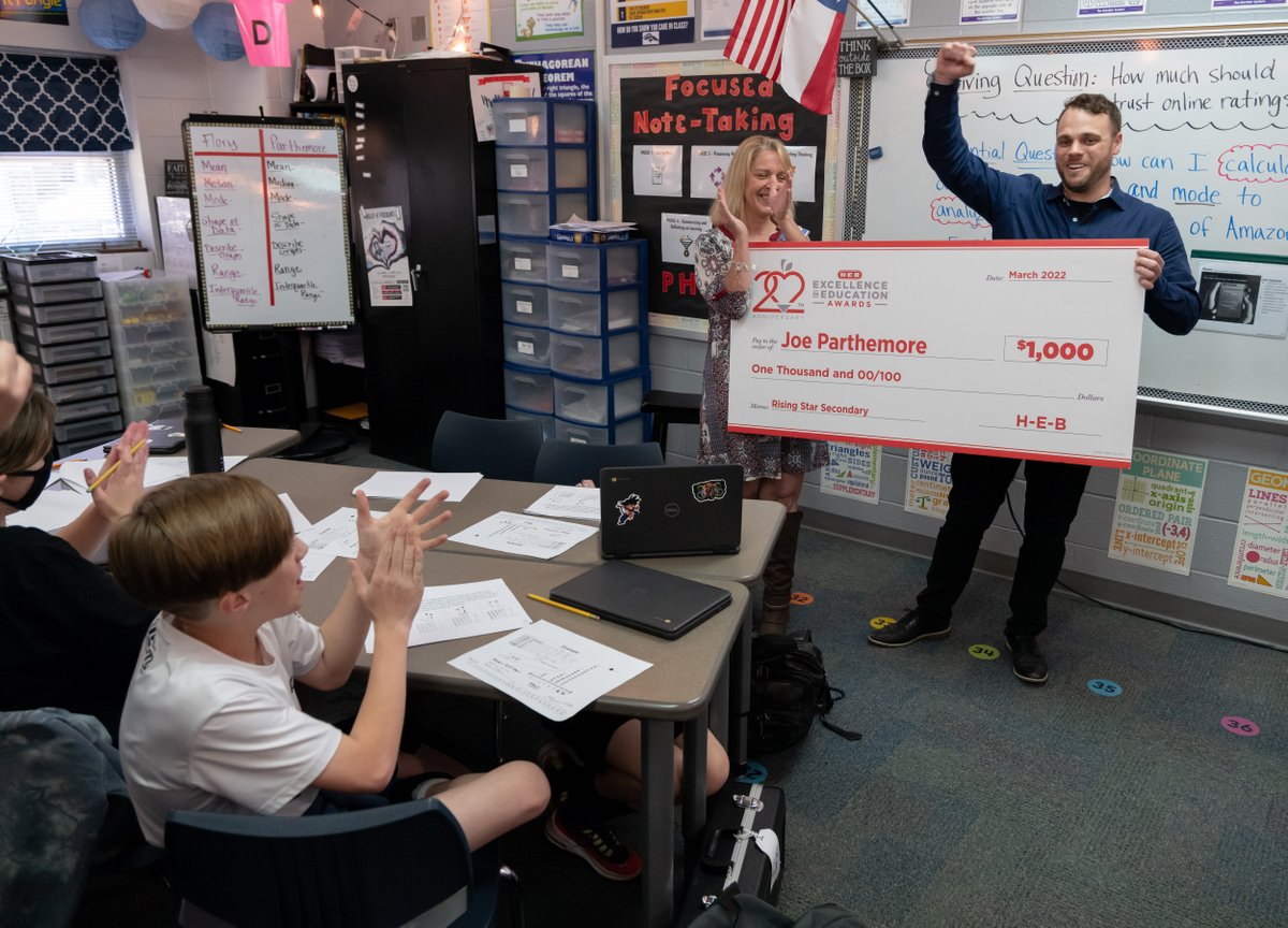 HEB Excellence in Education tweet media