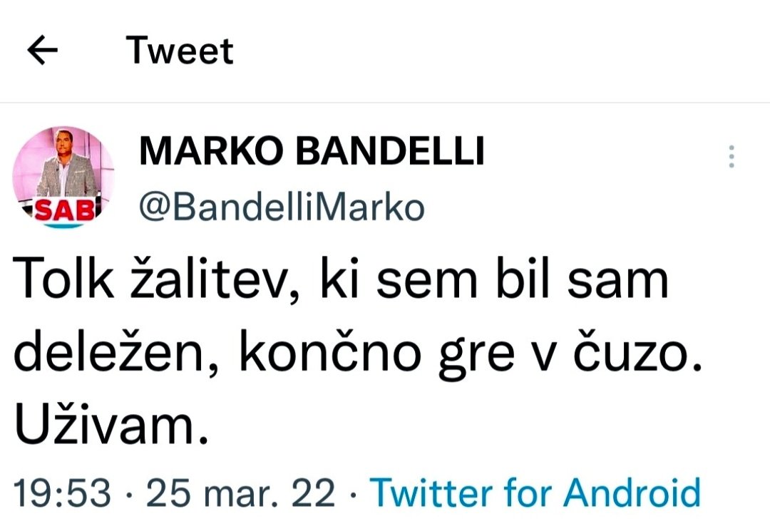 ErikaPlaninsec's tweet photo. Kaj je pa s tem #pavlič/em narobe, pravi da je @BojanPozar politik, medtem ko to, da je #MŠPašek šla na listo Goloba, prezre in je zanj novinarka...#brbrbr...
Zagovarjati #Bandelli/ja je primitivizem brez primere...

Torej #SAB uživa, kadar se novinarje preganja #božič, #požar 🔥 https://t.co/grNA51zJ95