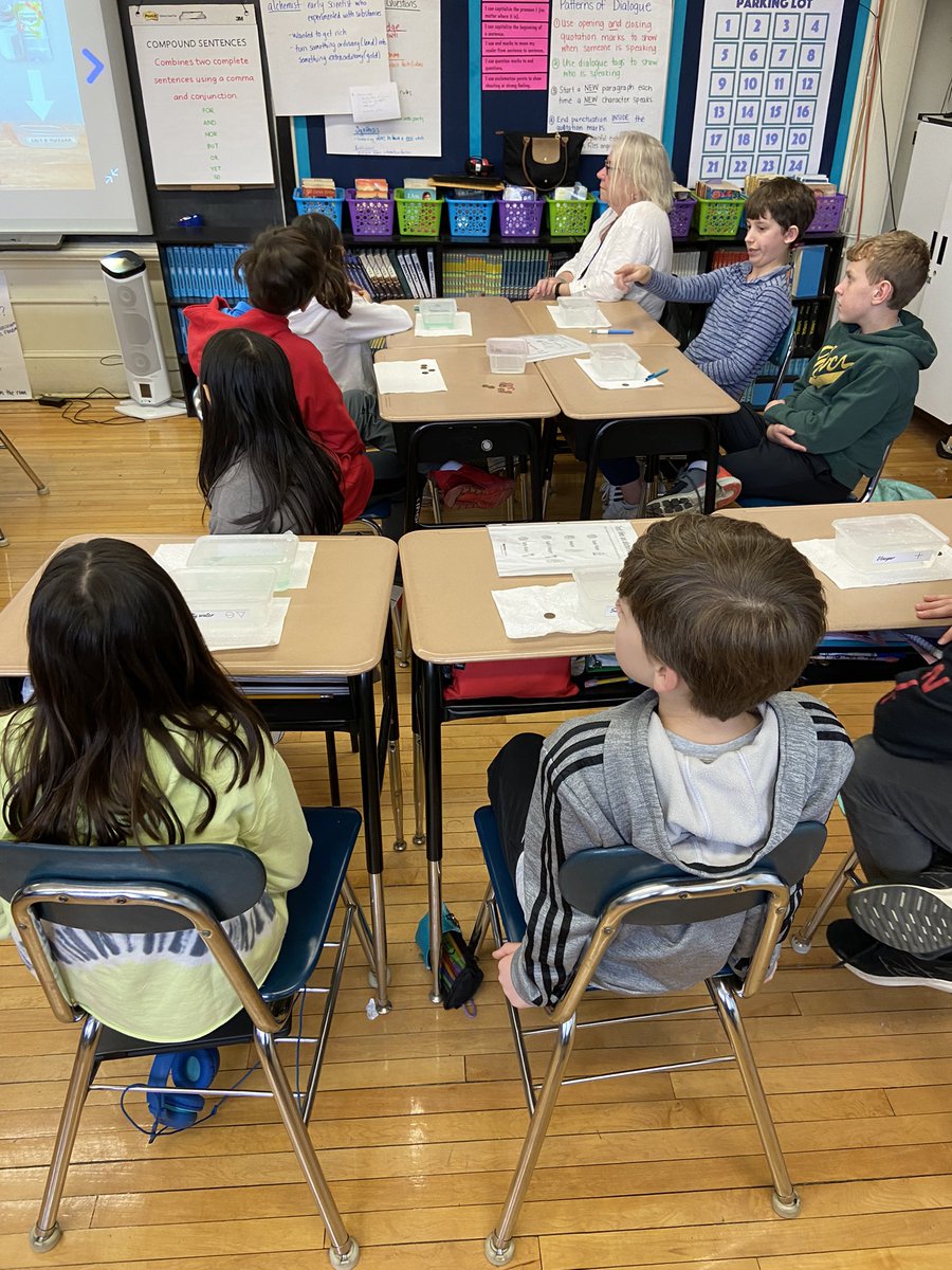 miss_files's tweet photo. Today in science we are answering the question “Are magic potions real?” By testing like an alchemist. #fifthgraderocks #chemicalmagic @MysterySci https://t.co/0I2lQXJEKv