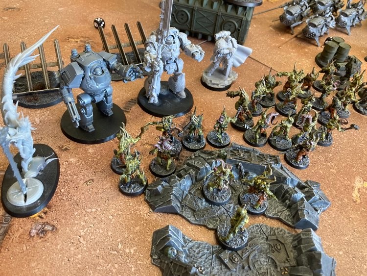 ClubMintlaw's tweet photo. Another busy after school club session with everyone deciding to play #40K. Now time to give the dice and paint brushes a well earned rest as the Easter break rolls around 😊 🎲🖌️ https://t.co/1SKdk51PuD