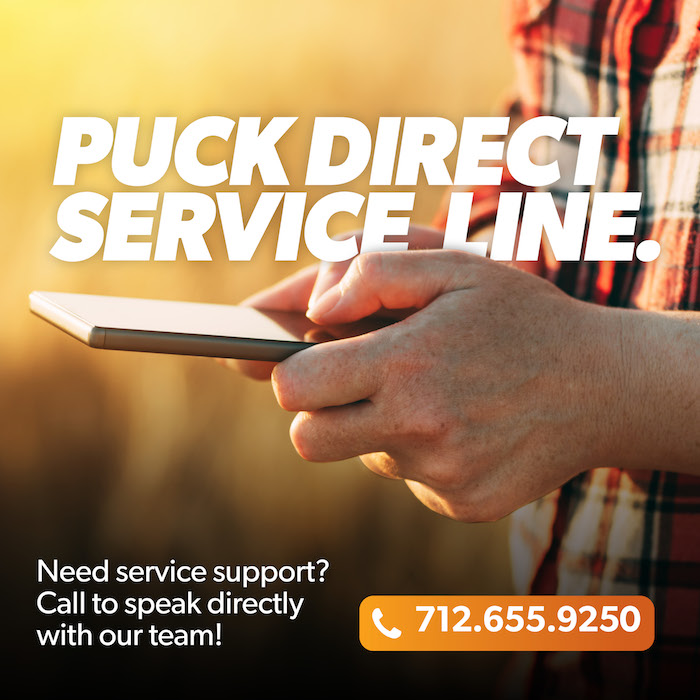 Need #Puck Service Support? Give us a call » 712.655.9250