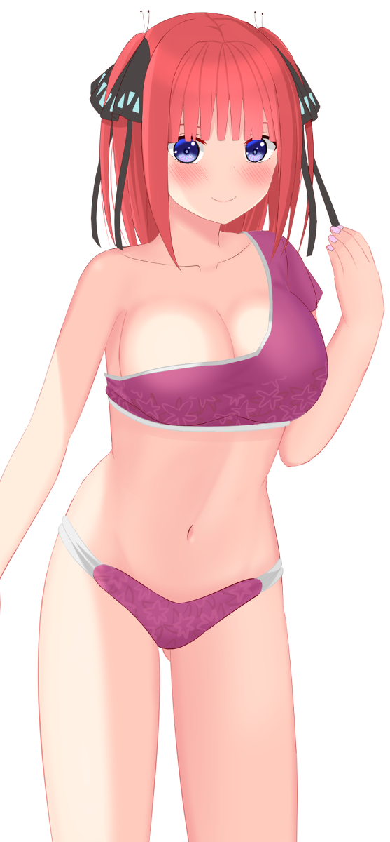 shさんがTwitterに投稿した中野二乃(五等分の花嫁)のイラスト。