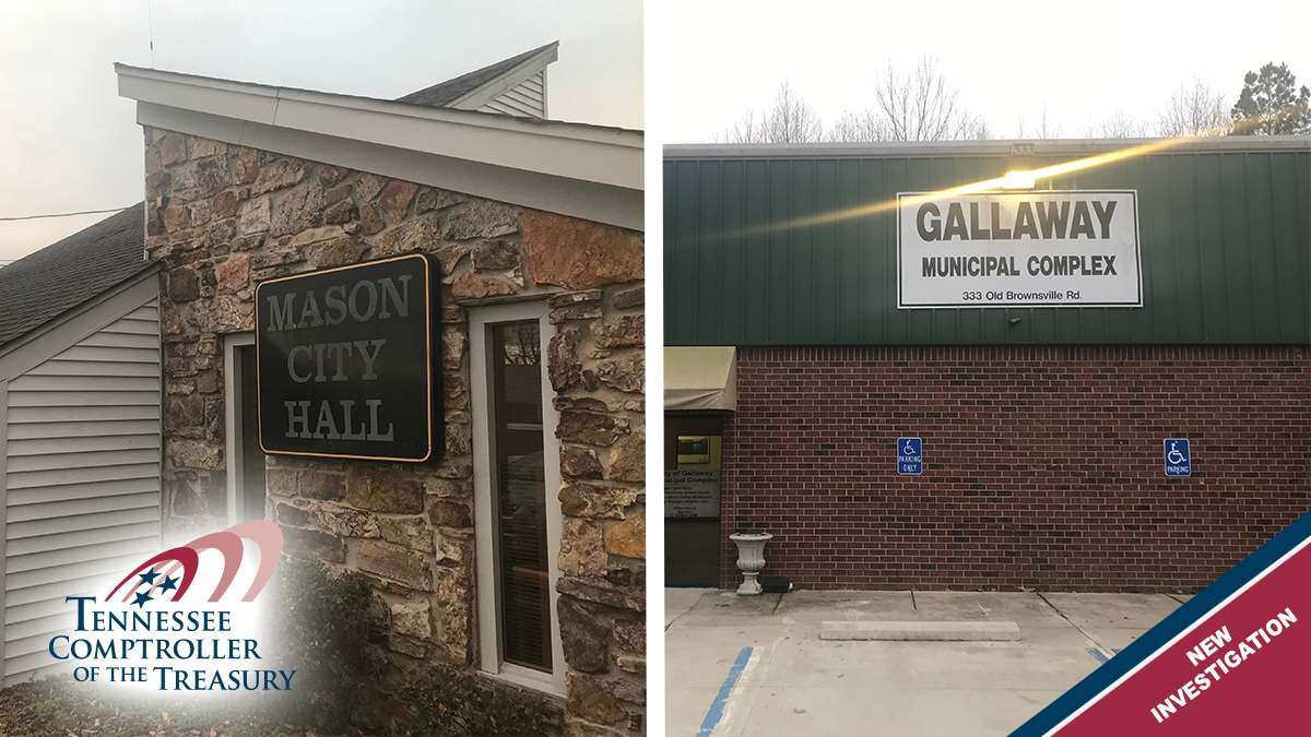 TN Comptroller on Twitter "NEW Former Mason and Gallaway Police