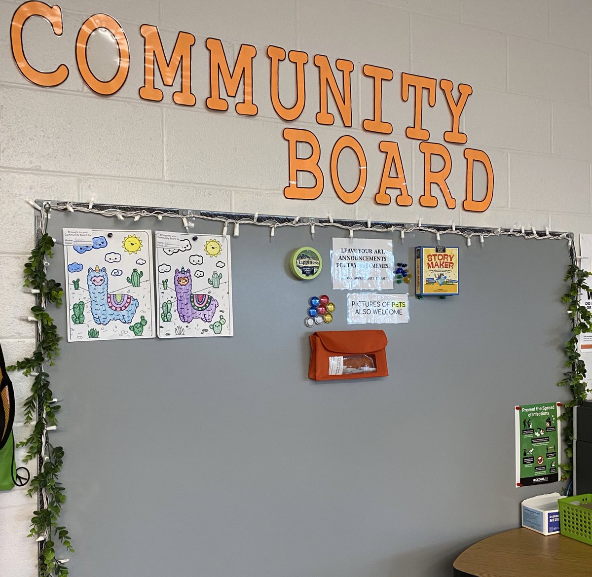 BrigidLibrary's tweet photo. INTRODUCING THE @StBrigidCeltics COMMUNITY BOARD. Students- leave your art, announcements, poetry, and MEMES (photos of pets also welcome) https://t.co/IM4qROmARv