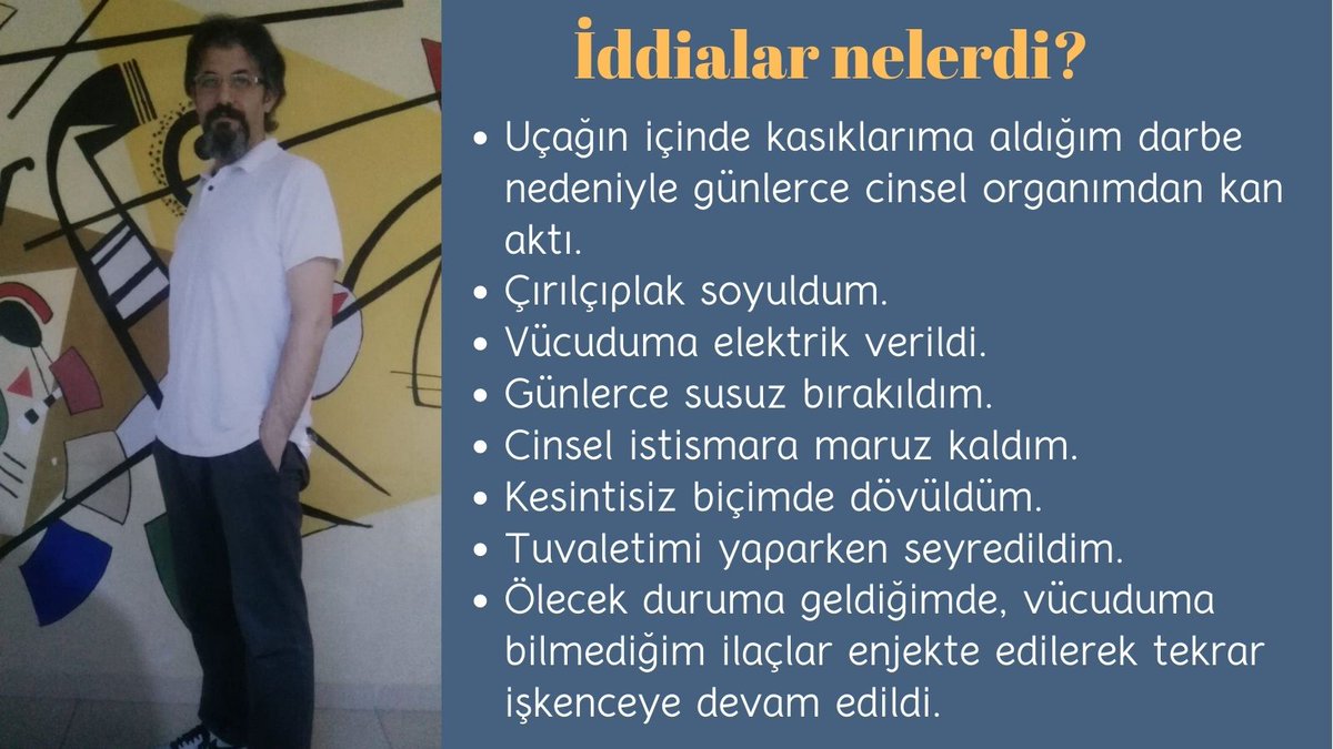 Freedom_1453's tweet photo. Kazakistan'dan kaçırılıp,108 gün boyunca işkence gören Zabit Kişi:

"Yaşamamın bir anlamı kalmamıştı. Ölmek için can atıyordum.Güneş ışığının girmediği mezar gibi yerde,108 gün sistematik bir şekilde işkence gördüm." 

İşkencelerSon Bulsun https://t.co/q9FaNaeCYD