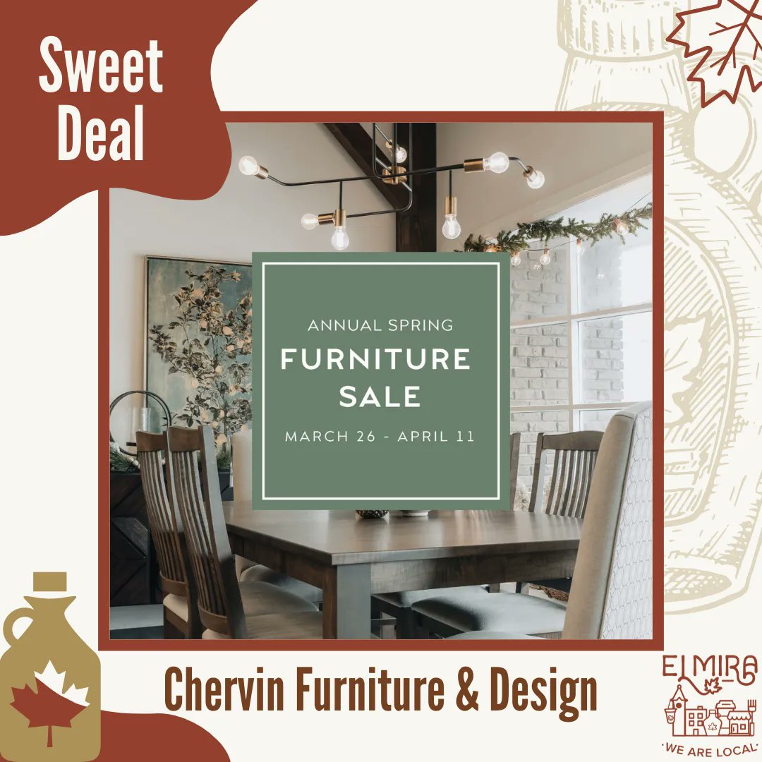 Find that perfect accent piece to tie your space together and give it that ‘wow’ factor. Visit Chervin Furniture for 10% off all furniture and décor during their Annual Spring Furniture Sale that ends on April 11th! For more info, visit buff.ly/3iCmjut.
#WeAreLocal