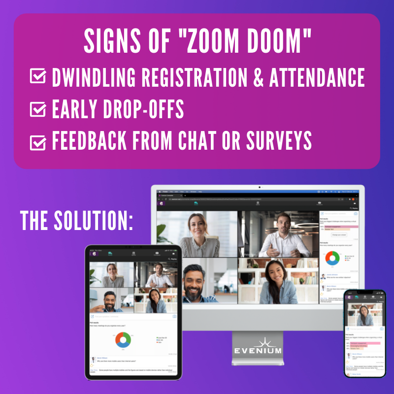 evenium's tweet photo. #Eventpros and #meetingprofs: worried attendees are feeling #virtualevent fatigue?
Try boosting #attendeeengagement with brainstorming, real-time collaboration and more!
#WednesdayWisdom #ConnexMe https://t.co/rl27Tp3Y0i