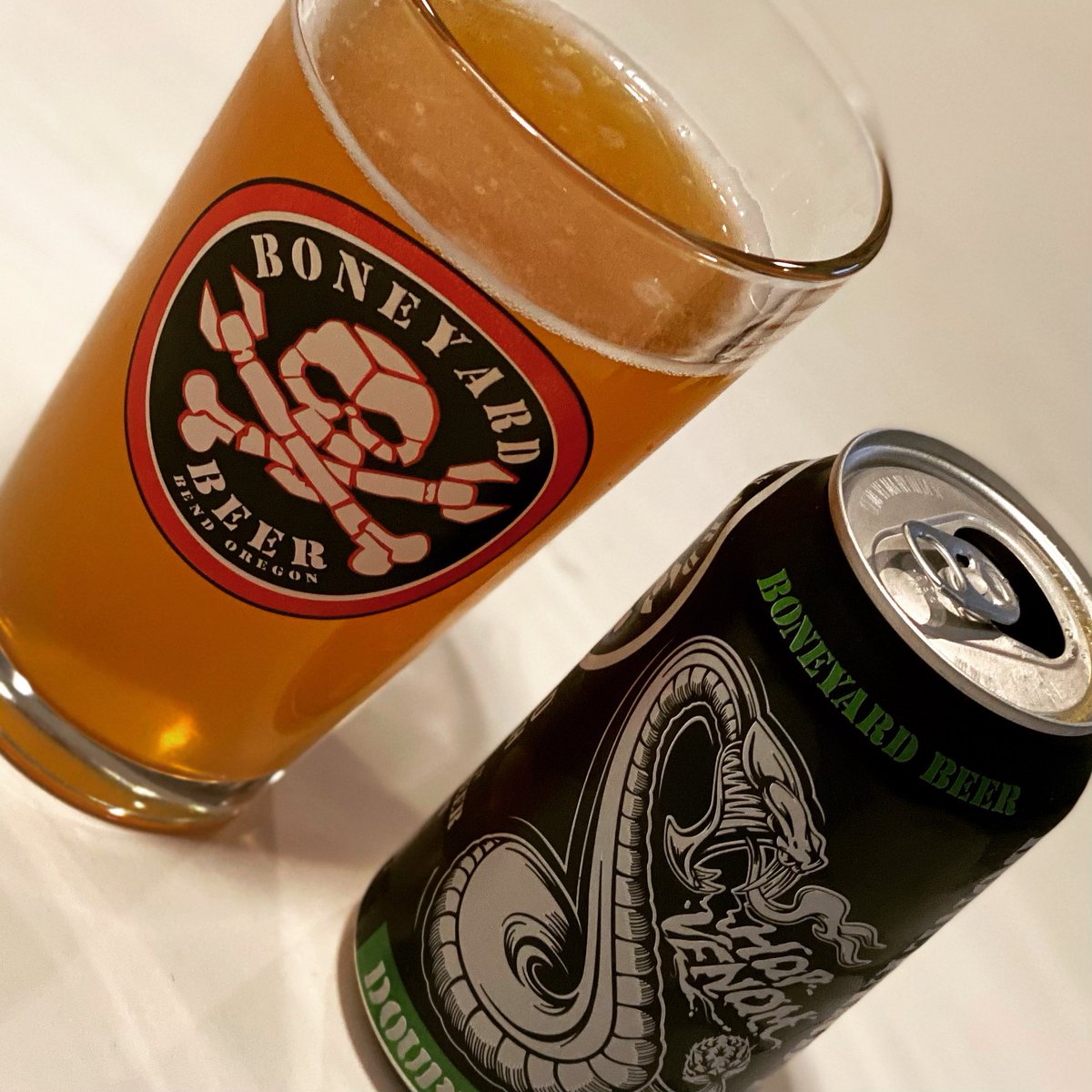 notobigbeer's tweet photo. Proper glassware. @BoneyardBeer #HopVenom #BoneyardBeer #LetItBeKnown #CraftBeer #2IPA #NoToBigBeer https://t.co/1gf16pFAO5
