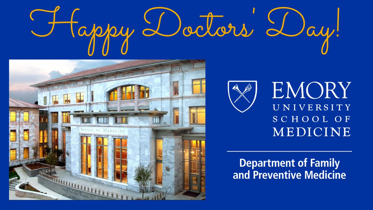 EmoryFamMed's tweet photo. Happy #DoctorsDay to all and congratulations to @EmoryMedicine featured @EmoryFamMed faculty Drs. Susana Alfonso, Dan Bell, Julie Degele, @lal_ashima, Oguchi Nwosu, Michelle Park, Megha Shah and Jesse Soodalter. #EmoryDoctorsDay2022 #EmoryMed Read more: https://t.co/46W847ZmjU https://t.co/q3f9GKhcXt