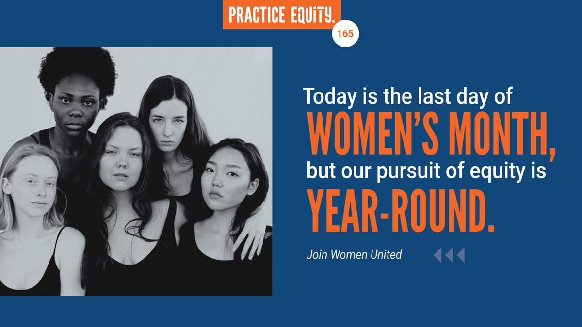 UWNCA's tweet photo. Day 165/365: Want to keep the positive energy of Women’s History Month going all year long? Joining #WomenUnited is a great opportunity for women to take the lead in ending inequities throughout our communities. Learn more at https://t.co/DN0F316slm. #practiceequity #PE365 https://t.co/zEIfNRjIz3