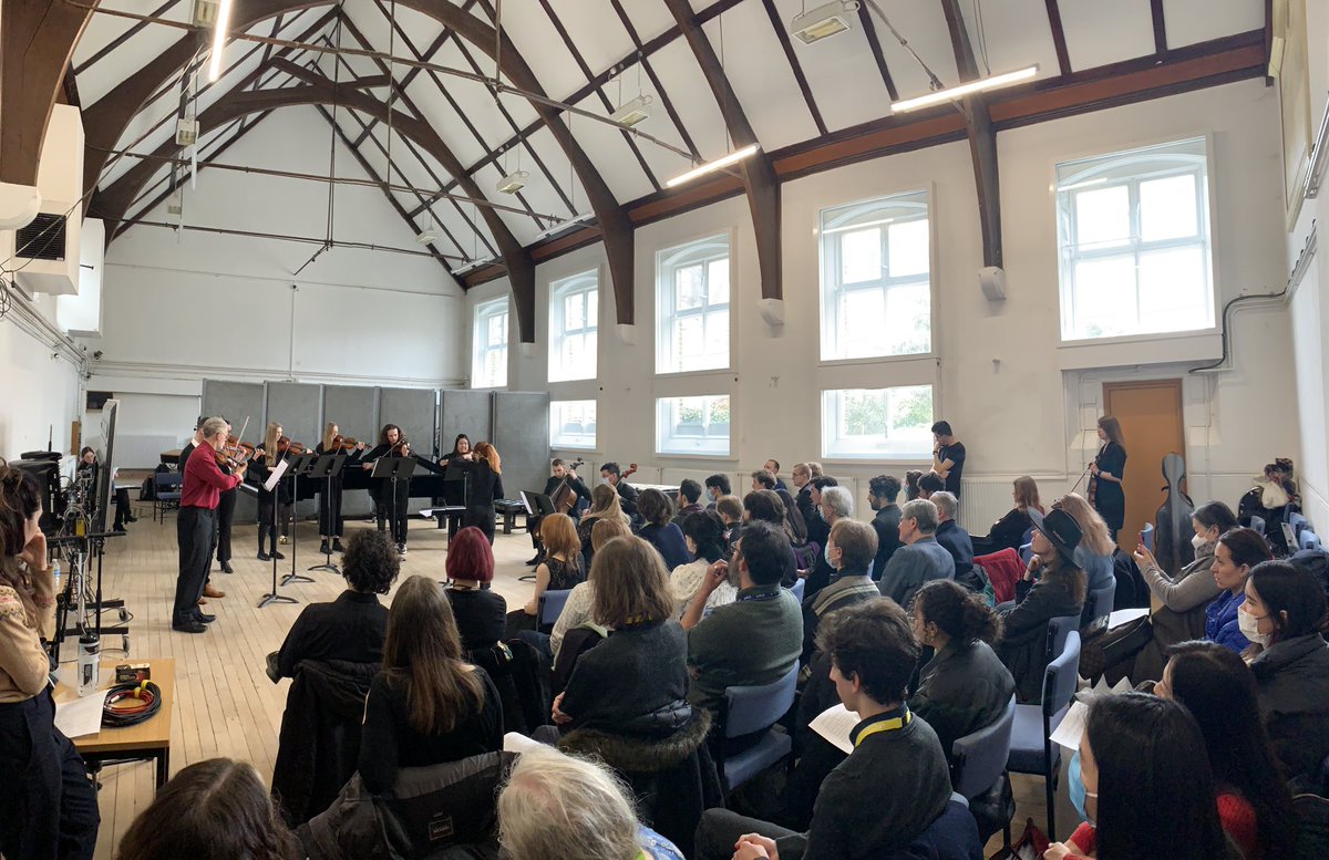 Fantastic collaboration between my BMus (Hons) &amp; MMus performers  and LCM composers which culminated in today’s concert in Vestry Hall with our string ensemble, pianists, singers and soloists in front of a packed audience!  @LCMLive <a href="/UniWestLondon/">University of West London</a> #RhythmSymposium #NewMusic