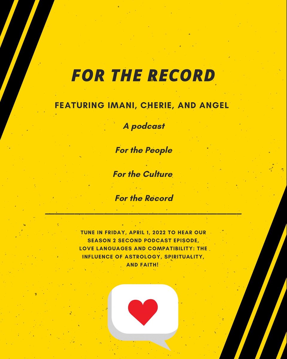 FTRBrand's tweet photo. Hello Ladies and Gentlemen,
This week we are coming with more interesting topics that will be up for discussion! For the Record will be releasing Season 2 Episode 2 this Friday, April 1! https://t.co/iRRDYP67L7