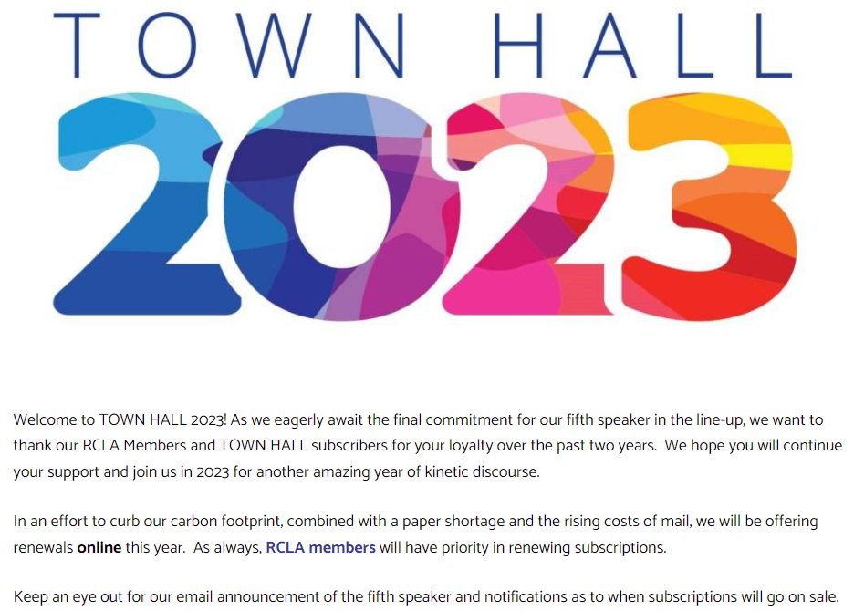 RCLATownHall (@rclatownhall) on Twitter photo 