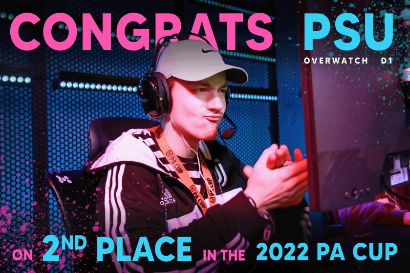Join us in congratulating <a href="/psuOW/">Penn State Overwatch</a> for finishing 2nd in last weekend's PA Cup 🏆

They will now be competing in the <a href="/OWCollegiate/">Collegiate Overwatch</a> playoffs this weekend!

#WeAre