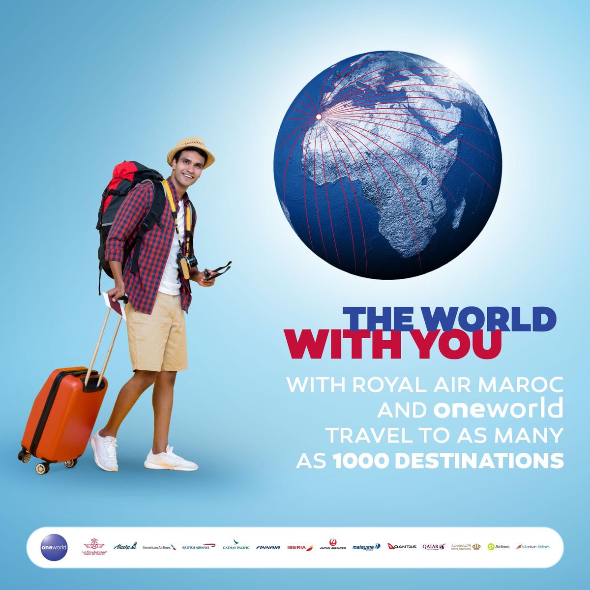royalairmaroc's tweet photo. Travel to as many as 1,000 destinations worldwide!Royal Air Maroc is a member of the @traveloneworld, a global airline alliance of 14 airlines that fly to more than 170 territories.
Learn more: https://t.co/oh1Jhl8Bj2 https://t.co/FU3ele4x30