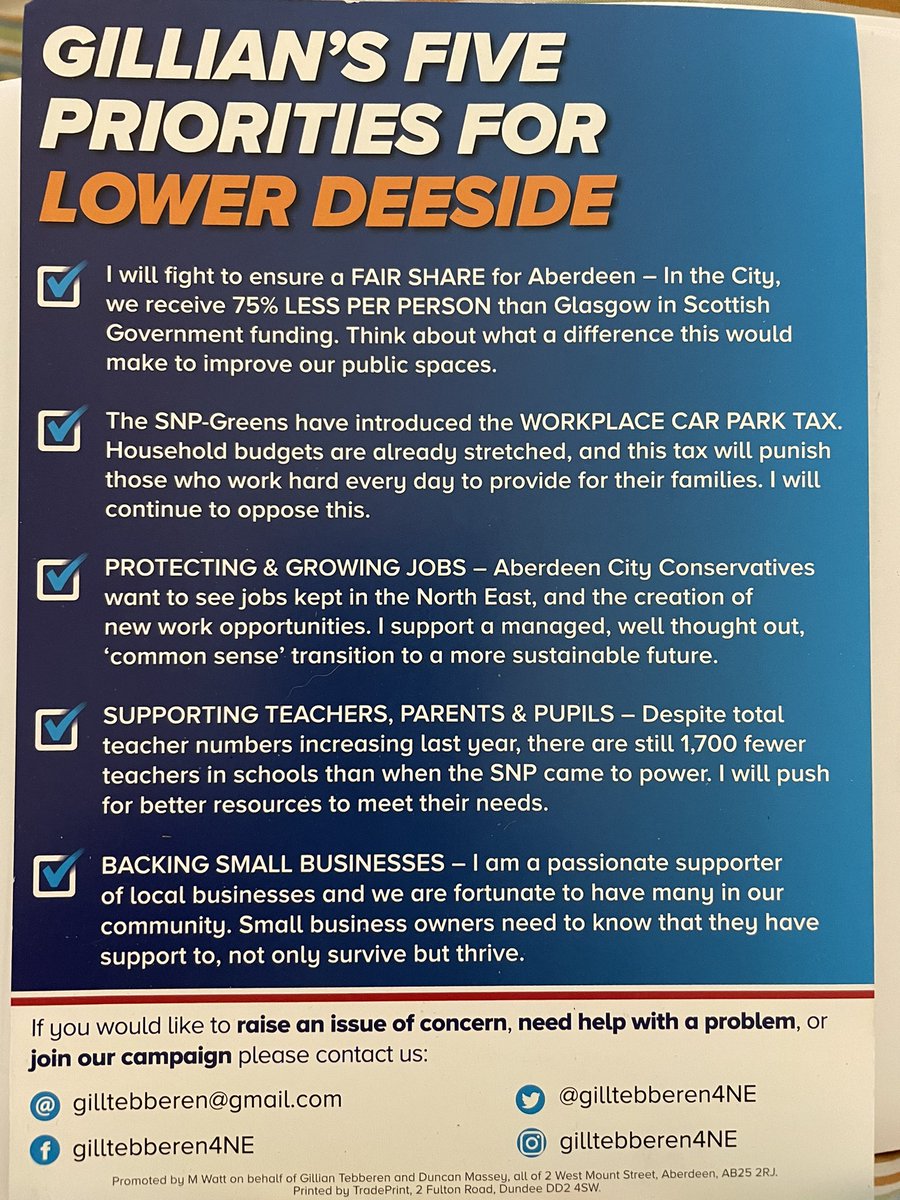 gilltebberen4N's tweet photo. Very excited to share my 5 priorities for #LowerDeeside - I am not a talk shop, I will help where I can. Please get in touch if you would like to raise anything with me 😊 - in letterboxes soon -hand delivered! Please rt.#Cults #Bieldside #Milltimber #Peterculter @Duncan_Aberdeen https://t.co/VBnHCHmd9E