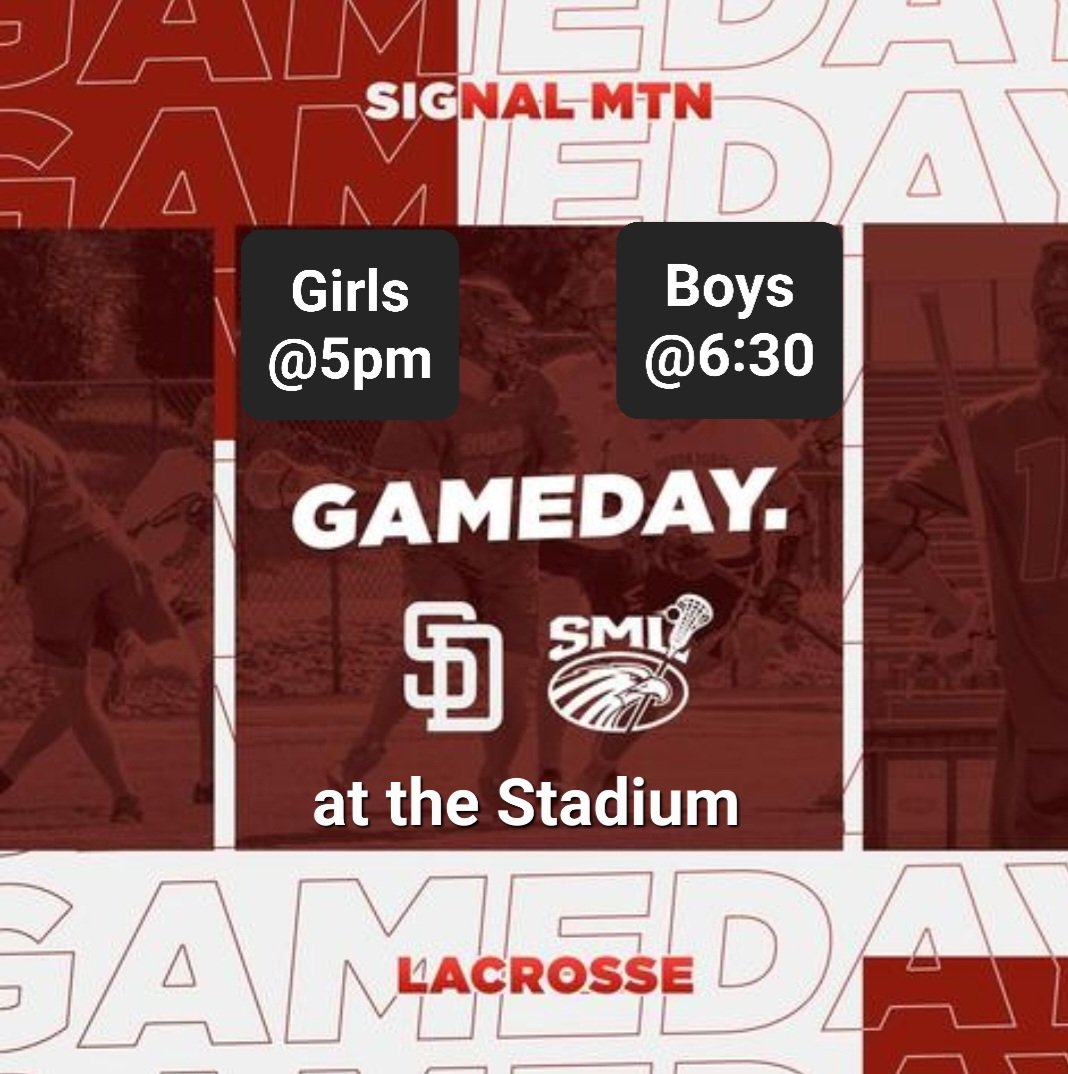 SMMHSEagles's tweet photo. #LacrosseDH Come out to the Stadium TONIGHT for a big LACROSSE DOUBLE HEADER! π₯π¦
#SMLax
That's right, IN the Stadium tonight!
#Girls at 5pm
#Boys at 6:30pm.
#GoEagles β€π¦
#SMMHSsoars
π₯ Follow these teams on Instagram https://t.co/YAzFJ27Bd5