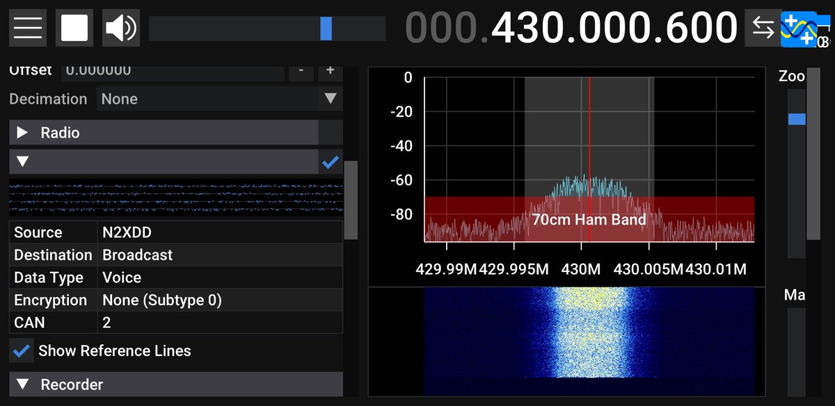 ryzerth's tweet image. Demodulating M17 on #Android with SDR++
