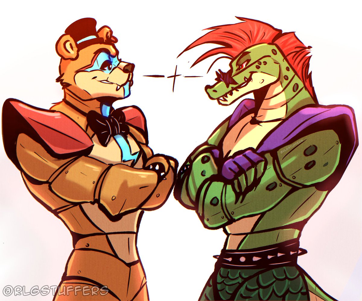 RLGStuffers's tweet photo. "Rivalry" ✨
#securitybreach #fnaf #montygator #glamrockfreddy https://t.co/JIc6wgnWhf