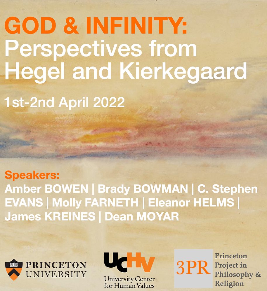 Starting this Friday -- the Princeton Project in Philosophy and Religion hosts a 2-day workshop on God and the Infinite in Hegel and Kierkegaard <a href="/amber_bowen/">Amber Bowen</a> @mollyfarneth <a href="/ForHegel/">Hegel For Hegelians</a> <a href="/SKierkegaardian/">Søren Kierkegaard</a> <a href="/HegelianNews/">Hegelian News</a> <a href="/Princeton/">Princeton University</a>