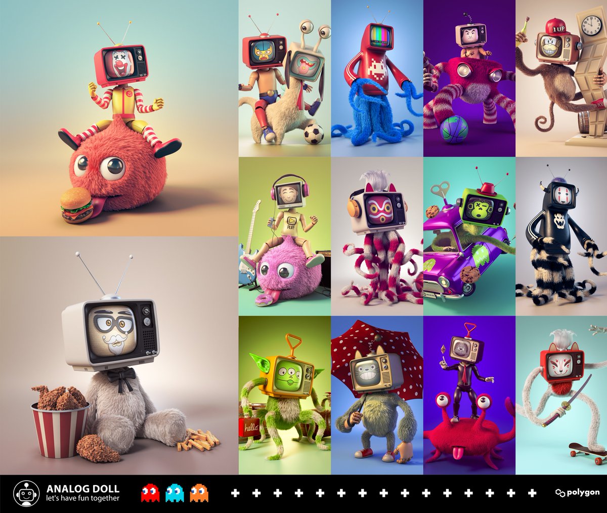 sunya119's tweet photo. Please come and visit "Analog Doll" collection, Then you will fall in love with these dolls!!! 📺🐻🐻🐻

https://t.co/lKS7gPIpe5

Join Discord : https://t.co/0xIbjCYeRZ

#NFT #NFTCommunity #NFTdrop #nftart #OpenSeaNTF #NFTartists #Polygon #NFTJPN https://t.co/YJPozLKb3O
