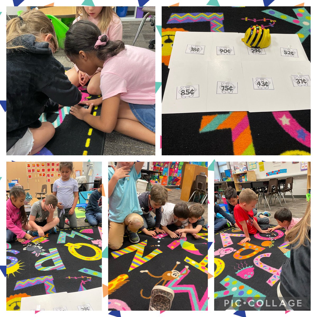 Counting coins with Bee- Bot is so much fun! <a href="/HumbleISD_PFE/">Pine Forest Elem</a>