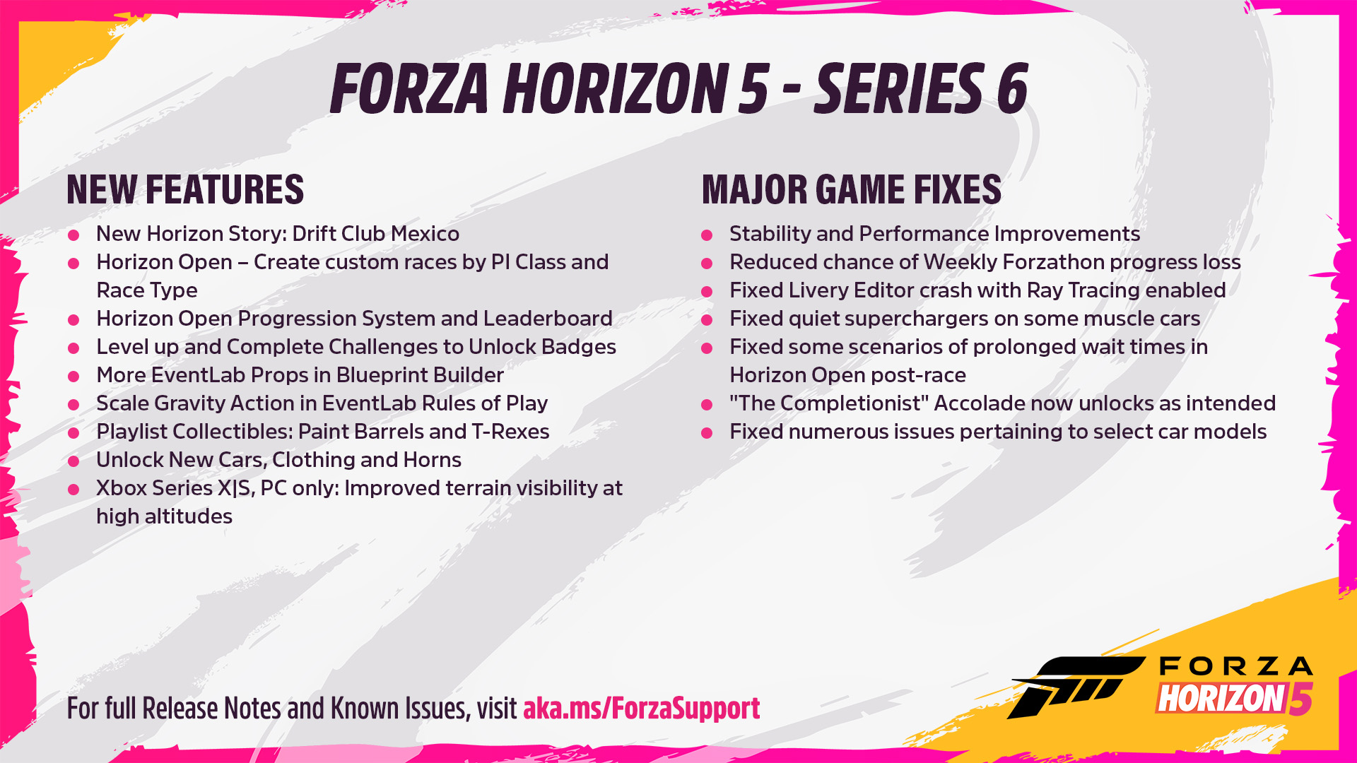 Forza Horizon 5 Series 6 Update