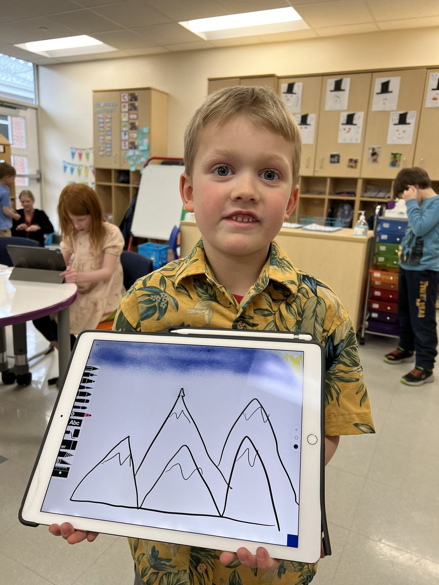 seemoretech's tweet photo. I loved seeing all of the places our Sheridan Kindergarteners were going for spring break. So much fun using Sketches School! @KAR_Sheridan @LakeForestSD67 @ClaireSwanson67 https://t.co/8syj65DHMA