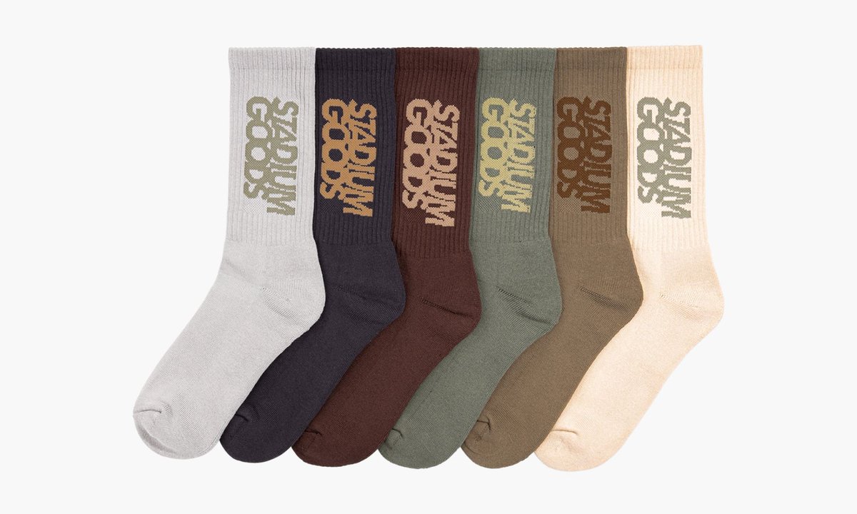 Stadium Goods on X: Want to get noticed? A sure fire way to do so,  especially at night, would be to pair our Stadium Goods Crew Socks in the  “Glow in the